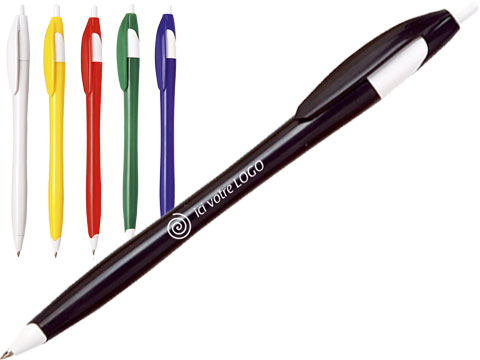 stylo avec marquage et attributs blanc