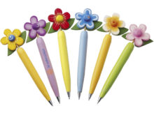 stylo écologique forme de fleurs